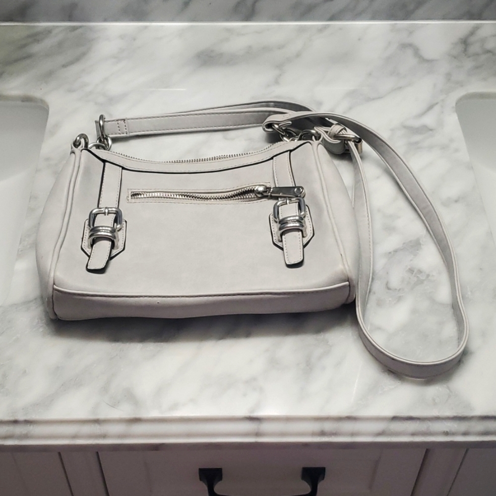 Light Grey Cross Body Purse